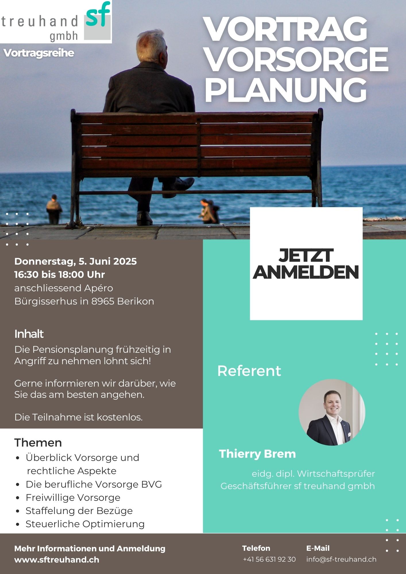 Flyer Vortrag zur Vorsorgeplanung
